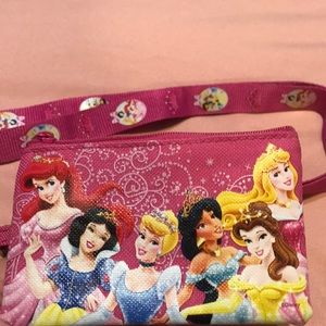 Disney princess lanyard with detachable wallet